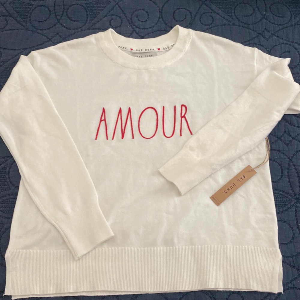 Rae Dunn. Women’s Amour Pullover Sweater Size S.